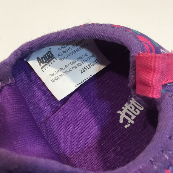 SunSmart Aqua Water Shoes Little Girl Size Sm 5-6 - Picture 3 of 6